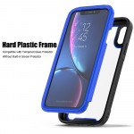 Wholesale iPhone Xr Clear Dual Defense Case (Blue)